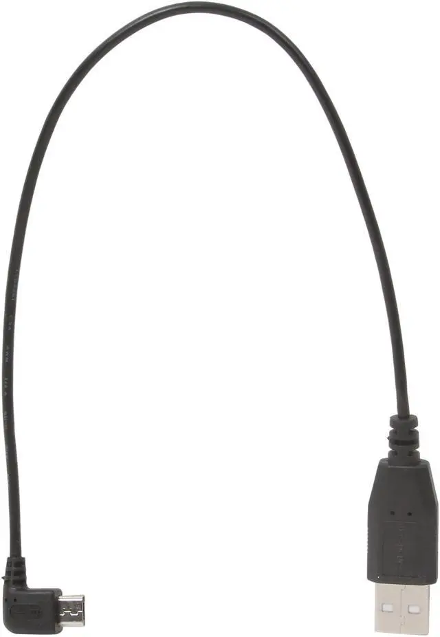 Alt view image 2 of 3 - StarTech.com UUSBHAUB1LA Black USB to Left Angle MicroUSB Cable