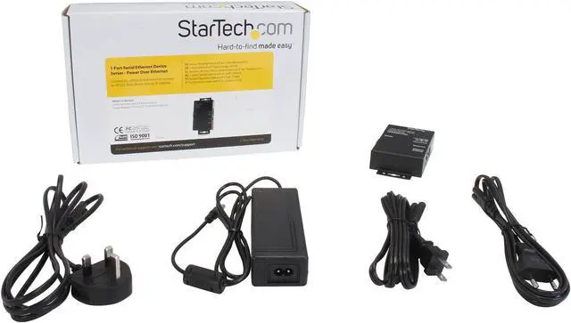 Alt view image 6 of 7 - StarTech.com NETRS2321POE 1 Port RS232 Serial Ethernet Device Server - PoE Power Over Ethernet
