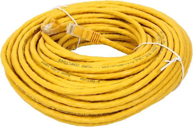 Alt view image 2 of 3 - StarTech.com N6PATCH100Y 100 ft. Cat 6 Yellow Snagless UTP Patch Cable - ETL Verified