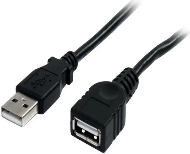 Main image of StarTech.com USBEXTAA3BK 3 ft Black USB 2.0 Extension Cable A to A - M/F - 3 ft USB A to A Extension Cable - 3ft USB 2.0 Extension cord