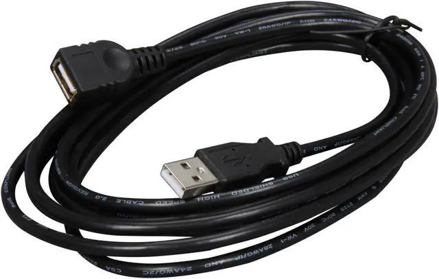 Alt view image 2 of 3 - StarTech.com USBEXTAA10BK 10 ft Black USB 2.0 Extension Cable A to A - 10ft USB 2.0 Extension Cable - 10ft USB male female Cable