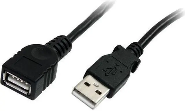 Alt view image 3 of 3 - StarTech.com USBEXTAA10BK 10 ft Black USB 2.0 Extension Cable A to A - 10ft USB 2.0 Extension Cable - 10ft USB male female Cable