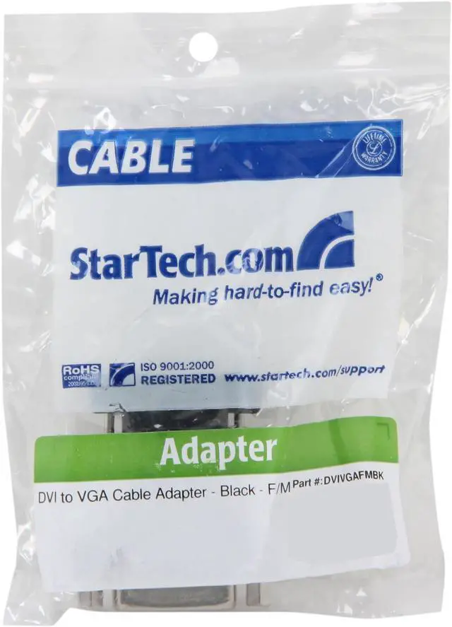 Alt view image 5 of 5 - StarTech.com DVIVGAFMBK No DVI to VGA Cable Adapter - F/M