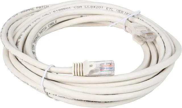 Alt view image 2 of 3 - StarTech.com 45PATCH15WH 15 ft. Cat 5E White Snagless UTP Patch Cable