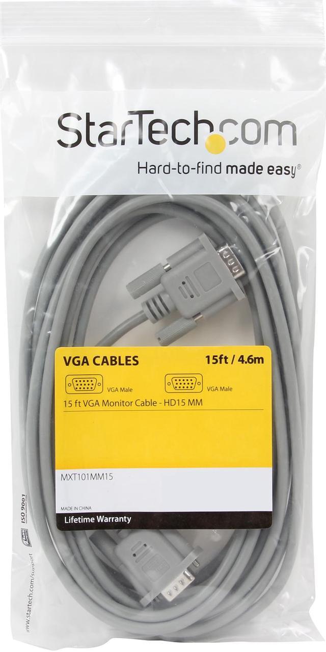 15 ft VGA Monitor Cable HD15 MM - Cables VGA