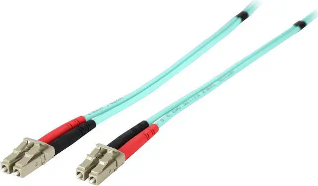 Main image of StarTech.com A50FBLCLC5 16.4 ft. Fiber Optic Cable - 10 Gb Aqua - Multimode Duplex 50/125 - LSZH - LC/LC