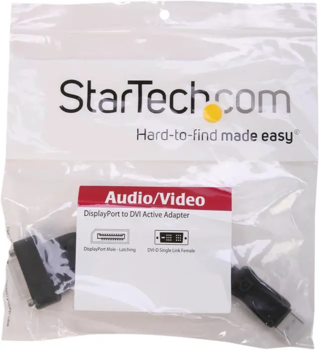 Alt view image 3 of 3 - StarTech.com DP2DVIS DisplayPort To DVI Adapter - Active - 1920x1200 - DP to DVI - DisplayPort Adapter Converter