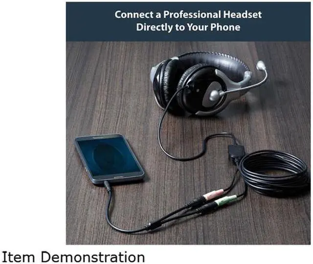 Alt view image 4 of 6 - StarTech.com MUYHSMFF Headset adapter for headsets with separate headphone / microphone plugs - 3.5mm 4 position to 2x 3 position 3.5mm M/F