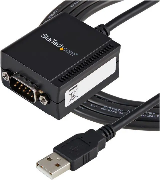 Alt view image 4 of 5 - StarTech.com ICUSB2321F USB to Serial Adapter - 1 port - USB Powered - FTDI USB UART Chip - DB9 (9-pin) - USB to RS232 Adapter