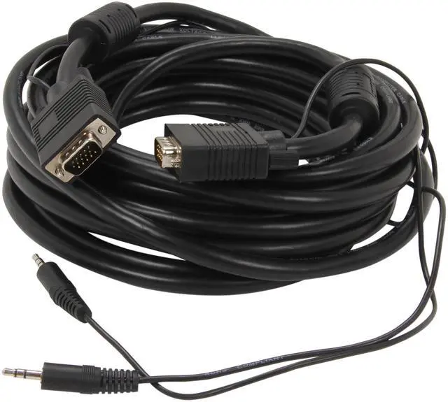 Alt view image 2 of 3 - StarTech.com MXTHQMM30A 30 ft. Coax High Resolution Monitor VGA Cable with Audio