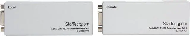 Alt view image 2 of 5 - StarTech.com RS232EXTC1 Serial DB9 RS232 Extender over Cat 5 - Up to 3300 ft