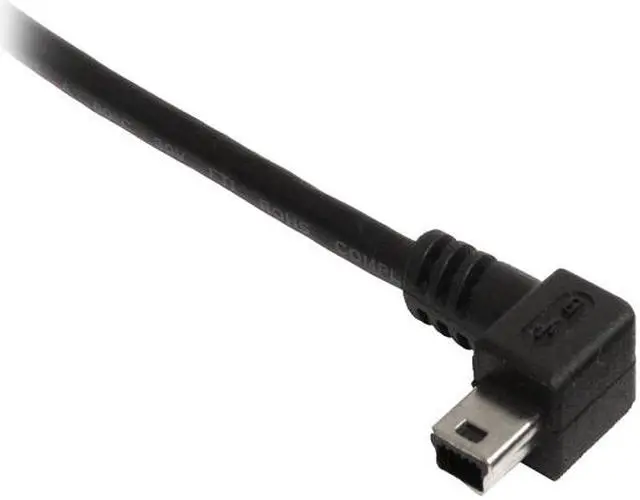 Alt view image 2 of 4 - StarTech.com USB2HABM3LA Black Mini USB Cable - A to Left Angle Mini B