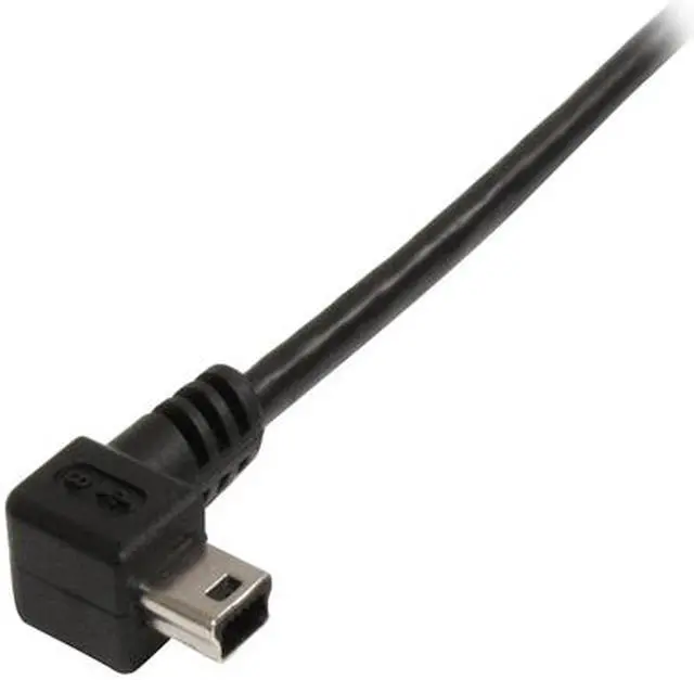 Alt view image 2 of 3 - StarTech.com USB2HABM3RA 3 ft Mini USB Cable - A to Right Angle Mini B