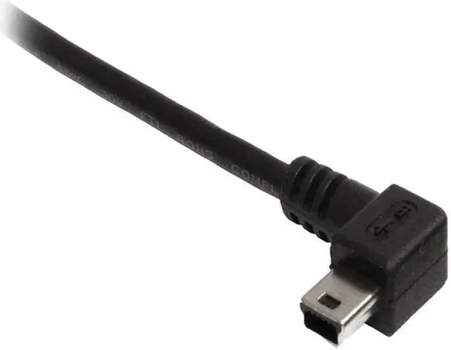 Alt view image 2 of 3 - StarTech.com USB2HABM6LA Black Mini USB Cable - A to Left Angle Mini B