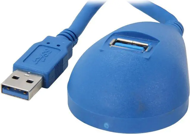 Main image of StarTech.com USB3SEXT5DSK Blue Desktop SuperSpeed USB 3.0 Extension Cable - A to A M/F