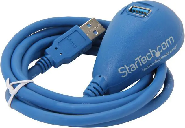 Alt view image 2 of 3 - StarTech.com USB3SEXT5DSK Blue Desktop SuperSpeed USB 3.0 Extension Cable - A to A M/F