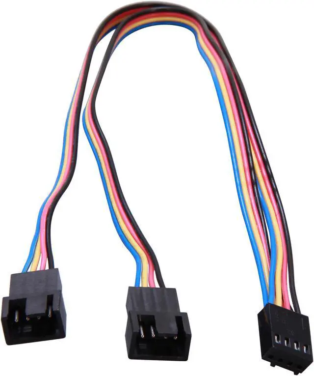 Alt view image 2 of 3 - StarTech.com FAN4SPLIT12 1 ft. 4 Pin Fan Power Splitter Cable - F/M Female to Male