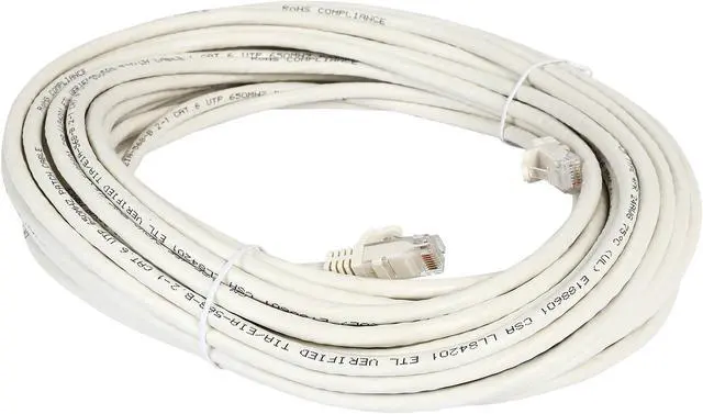 Alt view image 2 of 3 - StarTech.com N6PATCH50WH 50 ft. Cat 6 White Snagless Network Cable