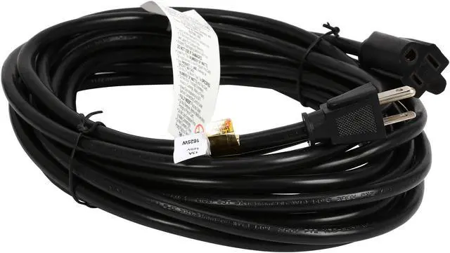 Alt view image 2 of 3 - StarTech.com PAC10125 25 ft Power Extension Cord - NEMA 5-15R to NEMA 5-15P - 16 AWG Power Extension Cable Cord - 125 Volts at 13 Amps - SJT - 25ft