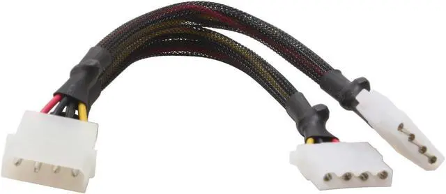 Alt view image 2 of 3 - APEVIA CVT1424 1 x 4Pin To 2 x 4Pin Cable