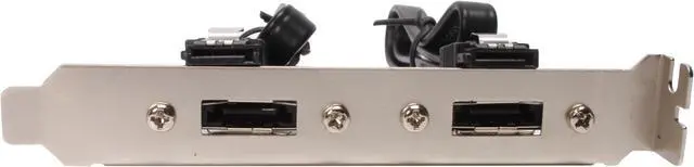 Main image of APEVIA eSATA15DP 1.25 ft. 2 x SATA to eSATA x 2 Ports w/ Bracket