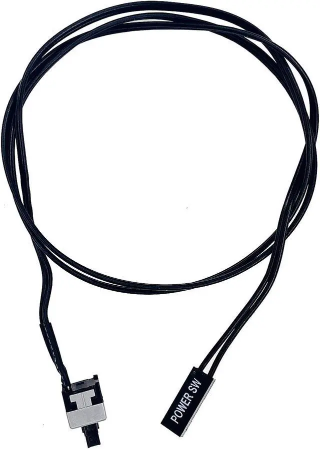 Main image of APEVIA CVTPWSW 2.08 ft. Power switch cable for computer cases that connects to the motherboard