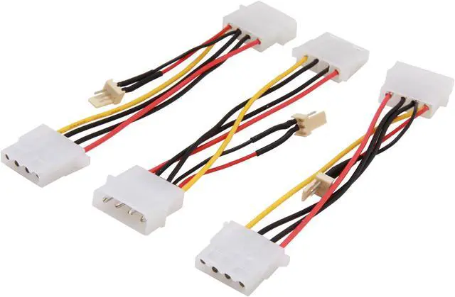 Main image of APEVIA CVT334 Power 3 Pin to 4 Pin Fan Converter (3pk)