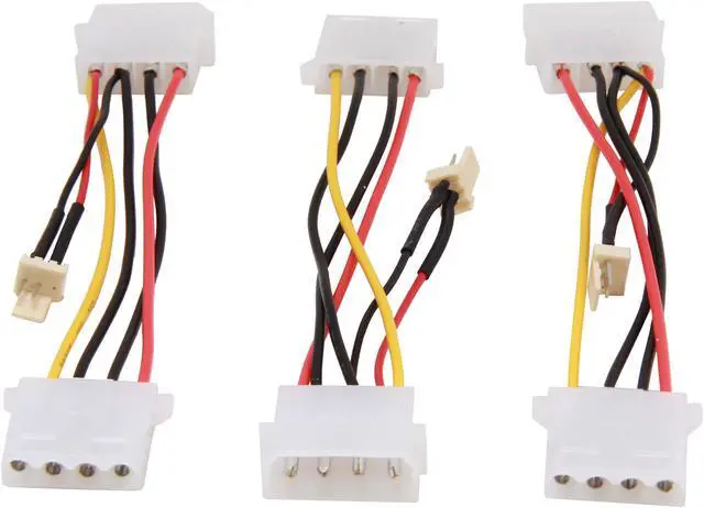 Alt view image 2 of 4 - APEVIA CVT334 Power 3 Pin to 4 Pin Fan Converter (3pk)