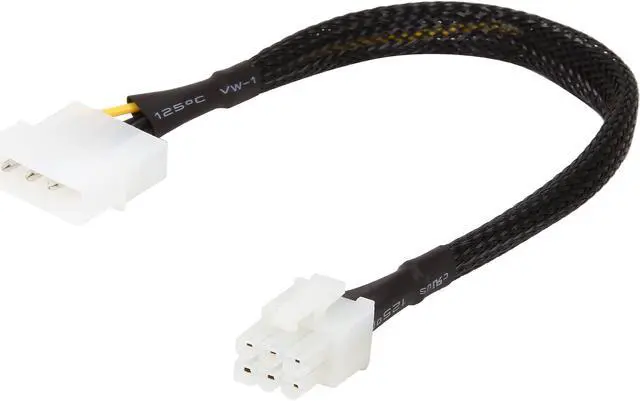 Main image of APEVIA CVTPCI46 8 in. 1x 4PIN TO 1x PCI EXPRESS Cable