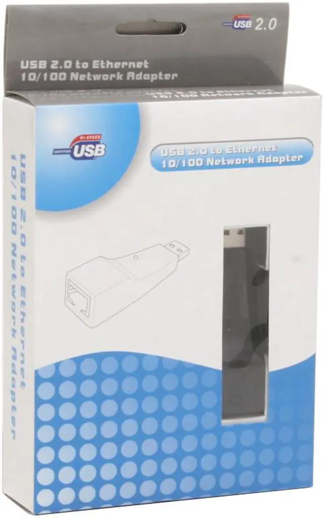 Alt view image 5 of 5 - KINAMAX NT-USB20 USB 2.0 to RJ45 Fast Ethernet 10/100 Base-T Network Adapter