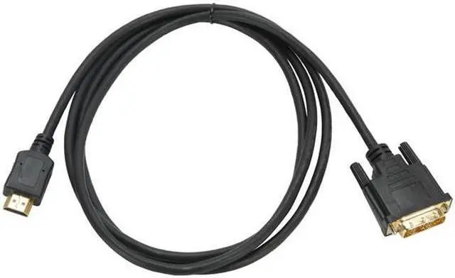 Alt view image 2 of 3 - SABRENT CB-HDDVI 6 ft. Black HDMI to DVI-D, Male-Male Gold Plated Cable