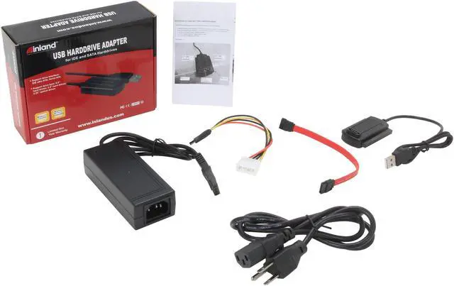 Alt view image 3 of 3 - inland 08412 USB2.0 to IDE/SATA Adapter