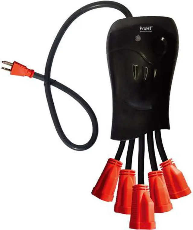 Main image of inland 03202 5 Outlets Power Strip 3 ft. Cord Length