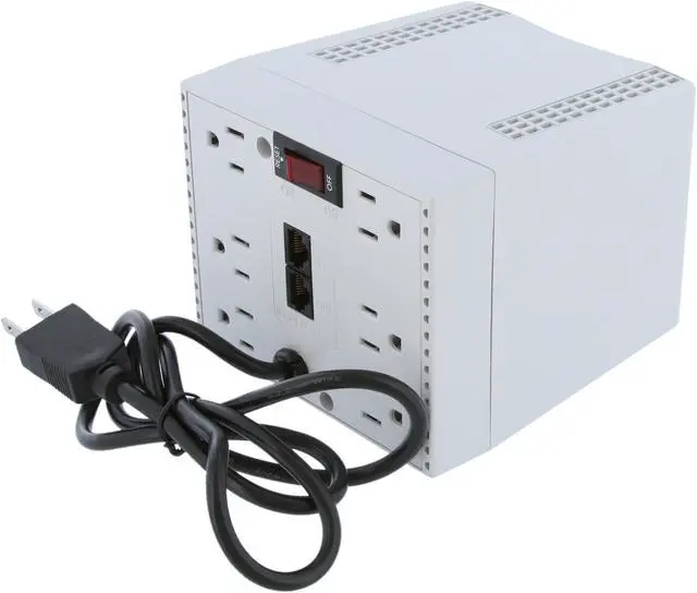 Alt view image 5 of 10 - powercom TCA-1200N 6 Outlets Voltage Regulator 120V AC +/- 15% Input Voltage 500 W Maximum Power
