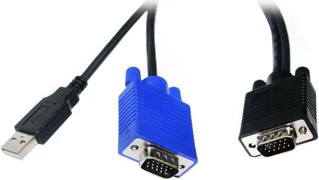 Main image of LINKSKEY 6 ft. USB-VGA KVM Combo Cable C-KVM-SU6 - OEM