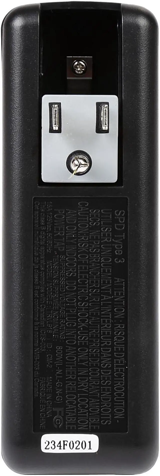 Alt view image 4 of 6 - CyberPower 3 Outlets 2 USB Charging Ports Travel Surge Protector (TRVL918)