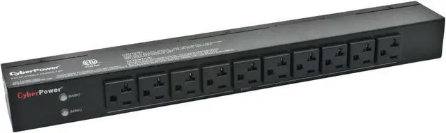 Alt view image 5 of 6 - CyberPower PDU30BT10F10R Basic 1U 120V 30A 12 ft Power Distribution Units