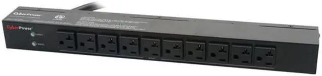 Alt view image 6 of 6 - CyberPower PDU30BT10F10R Basic 1U 120V 30A 12 ft Power Distribution Units