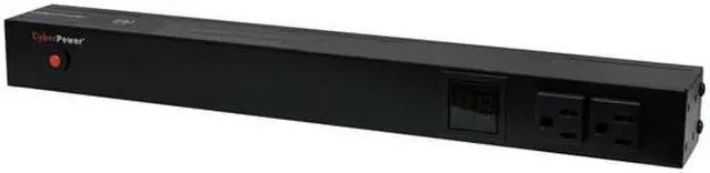Alt view image 2 of 4 - CyberPower PDU15M2F12R Metered 1U 120V 15A 15 ft Power Distribution Units