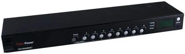 Alt view image 2 of 7 - CyberPower PDU20SW8RNET Switched 120V 20A 10 ft Power Distribution Units