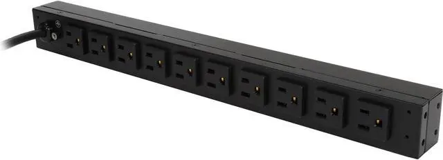 Main image of CyberPower PDU15B10R Basic 1U 120V 15A 15 ft. 10-Outlets PDU