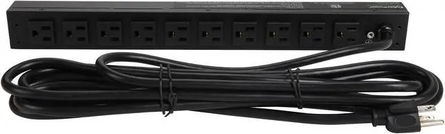 Alt view image 2 of 7 - CyberPower PDU15B10R Basic 1U 120V 15A 15 ft. 10-Outlets PDU