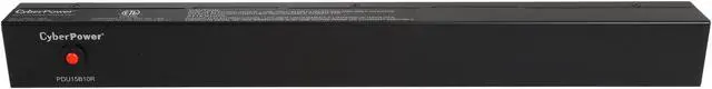 Alt view image 4 of 7 - CyberPower PDU15B10R Basic 1U 120V 15A 15 ft. 10-Outlets PDU