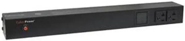 Alt view image 2 of 2 - CyberPower PDU20MT2F10R Metered 1U 120V 15 ft. 12-Outlets Power Distribution Unit
