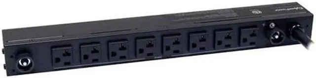 Alt view image 2 of 2 - CyberPower PDU30BT8F8R Basic 1U 120V 12 ft. 16-Outlets Power Distribution Unit