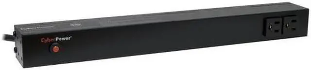 Alt view image 2 of 2 - CyberPower PDU15B2F8R Basic 1U 120V 15 ft. 10-Outlets Power Distribution Unit