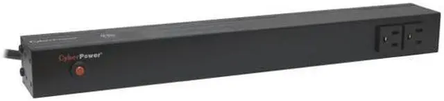 Alt view image 3 of 4 - CyberPower PDU15B2F12R Basic 1U 120V 15 ft. 14-Outlets Power Distribution Unit