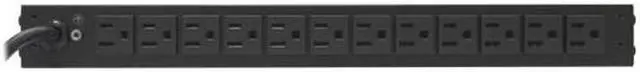 Alt view image 4 of 4 - CyberPower PDU15B2F12R Basic 1U 120V 15 ft. 14-Outlets Power Distribution Unit