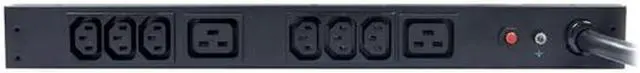 Alt view image 4 of 4 - CyberPower PDU20BHVT8R Basic 1U 200 V DC 208 V AC 230 V AC 20 A 10 ft. 8-Outlets Power Distribution Unit