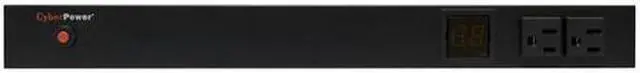 Alt view image 2 of 4 - CyberPower PDU15M2F8R Metered 1U 120V 15 A 15 ft. 10-Outlets Power Distribution Unit